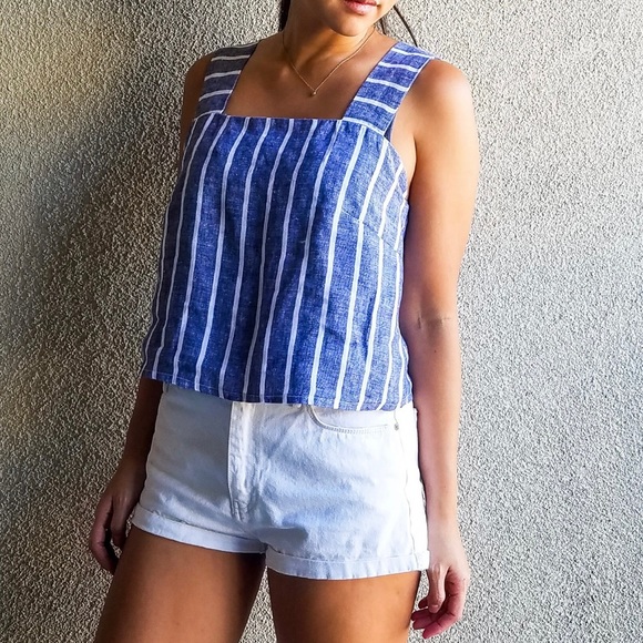 Small batch top and shorts linen handmade like new condition - Picture 2 of 15